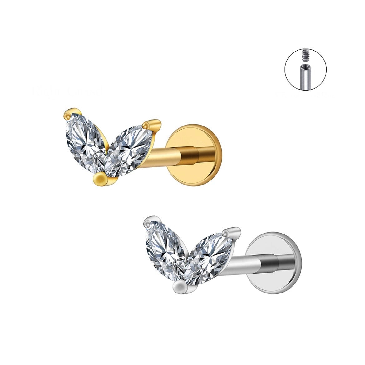 Flaw Piercing Cartilage Titane