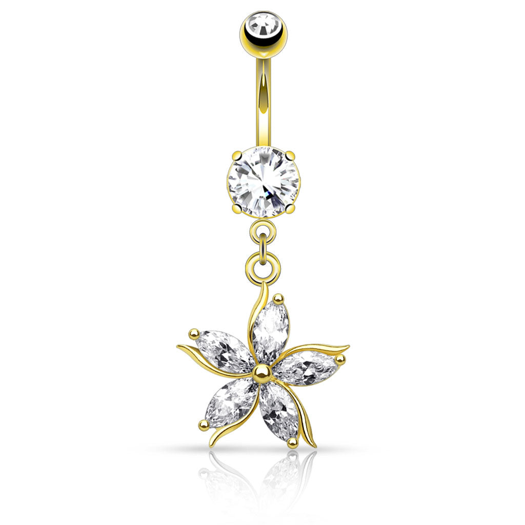 Piercing Nombril Fleur